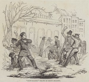 Bataille de boules de neige - Joseph Kenny Meadows
